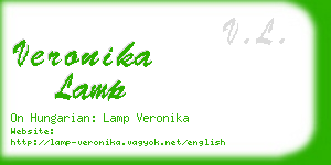 veronika lamp business card